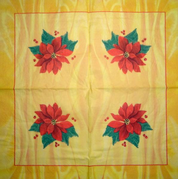 095 Christmas Flowers - 3-ply (95)